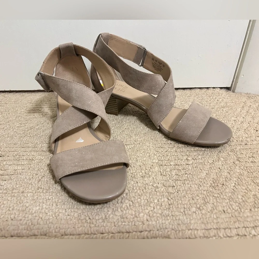Naturalizer Taupe Strappy Sandals - Picture 1 of 5